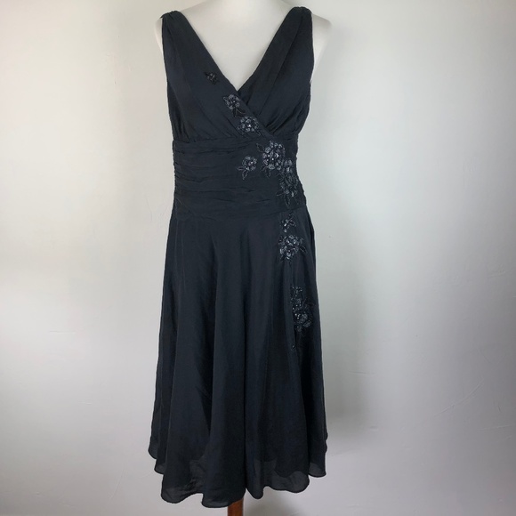 Monsoon Dresses & Skirts - Monsoon Women's US Size 10 Dress Silk Blend Black